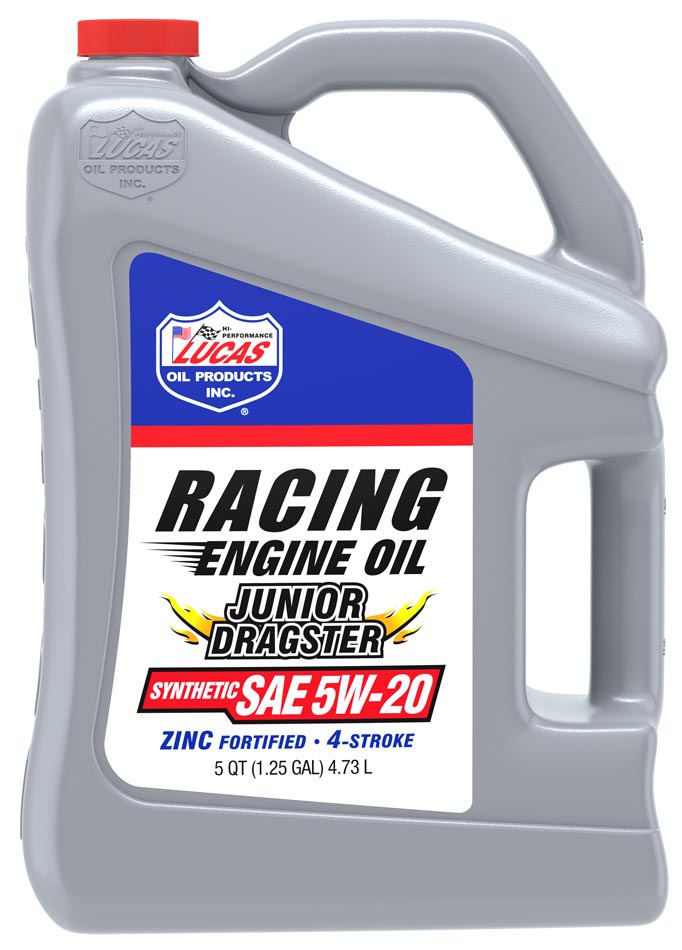 Lucas Oil - Synthetic SAE 5w-20 - Junior Dragster Racing Oil - 10471 - 5 Quart
