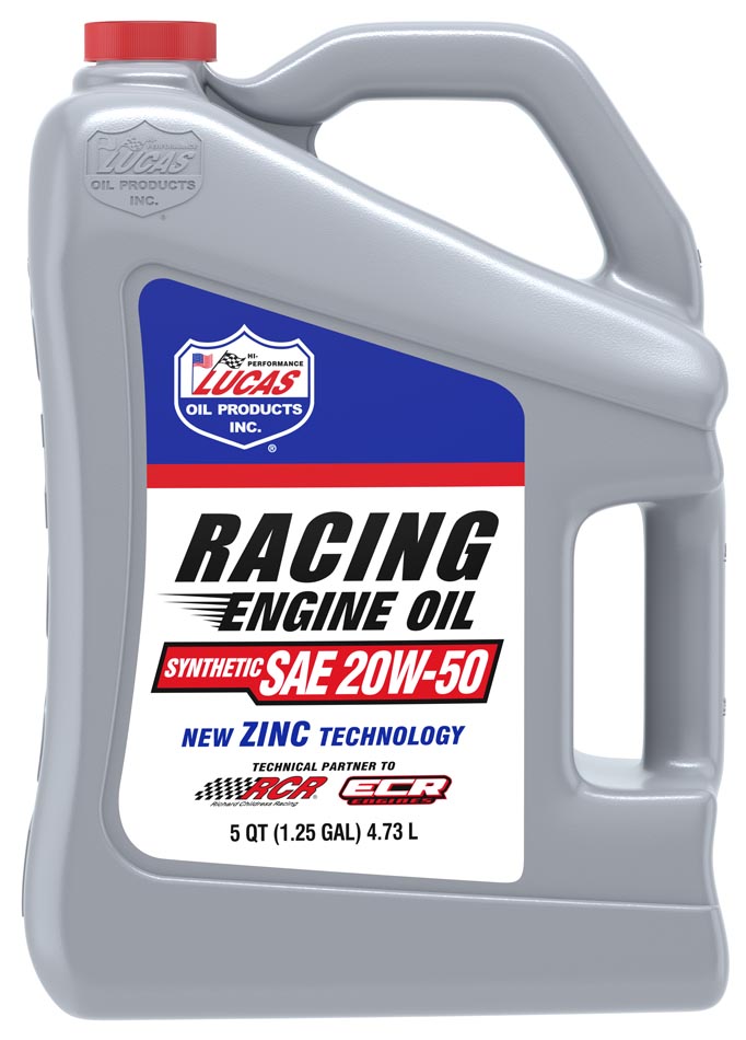 Lucas Oil - Synthetic SAE 20W-50 - Racing Only Motor Oil - 10616 - 5 Quart