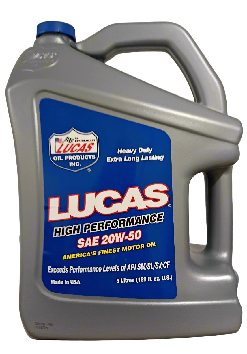 Lucas Oil - 20W-50 High Performance Oil - 10255 - 5 Litre