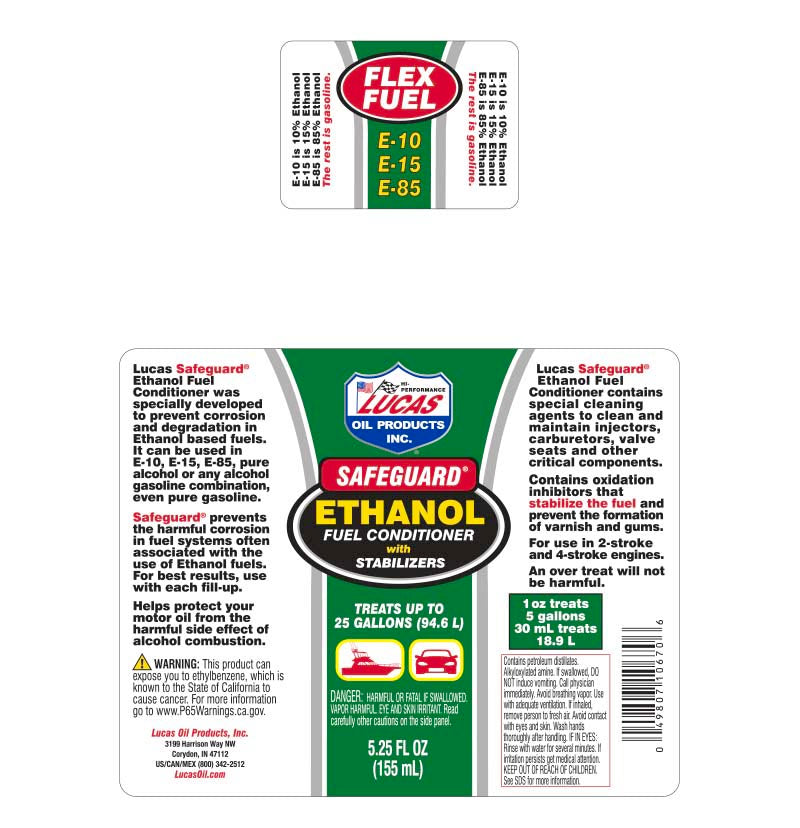 Lucas Oil - Safeguard™ Ethanol Fuel Conditioner With Stabilizers - 10670 - 5.25oz/155ml