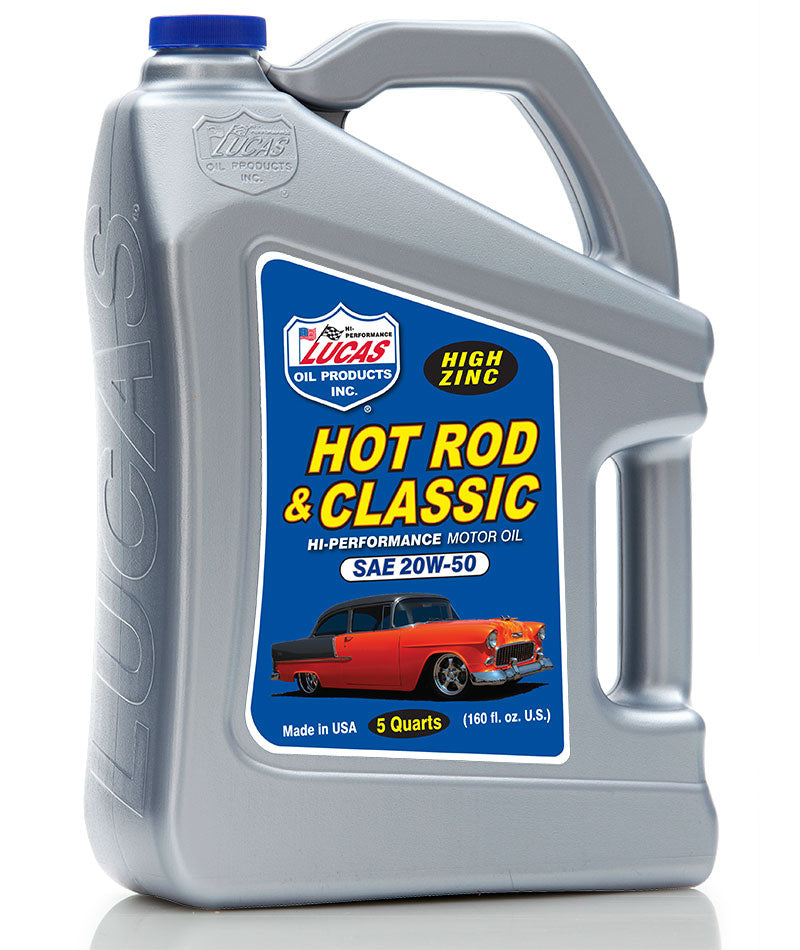 Lucas Oil - Hot Rod & Classic Car 20W-50 Motor Oil - 10684 - 5 Quart