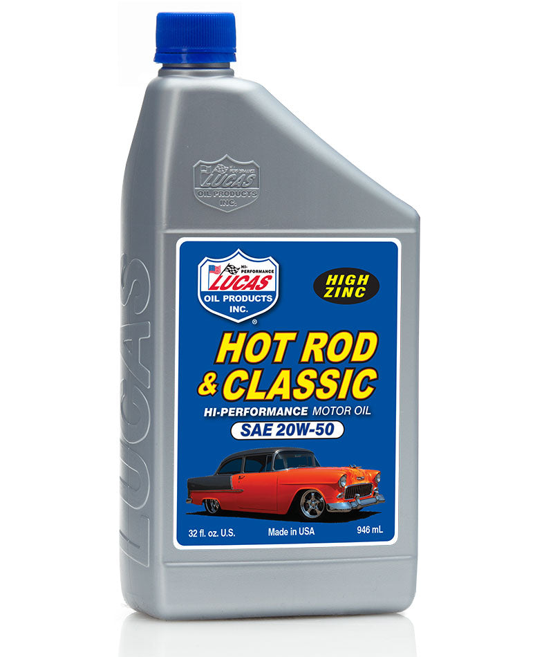 Lucas Oil - Hot Rod & Classic Car 20W-50 Motor Oil - 10689 - 1 Quart