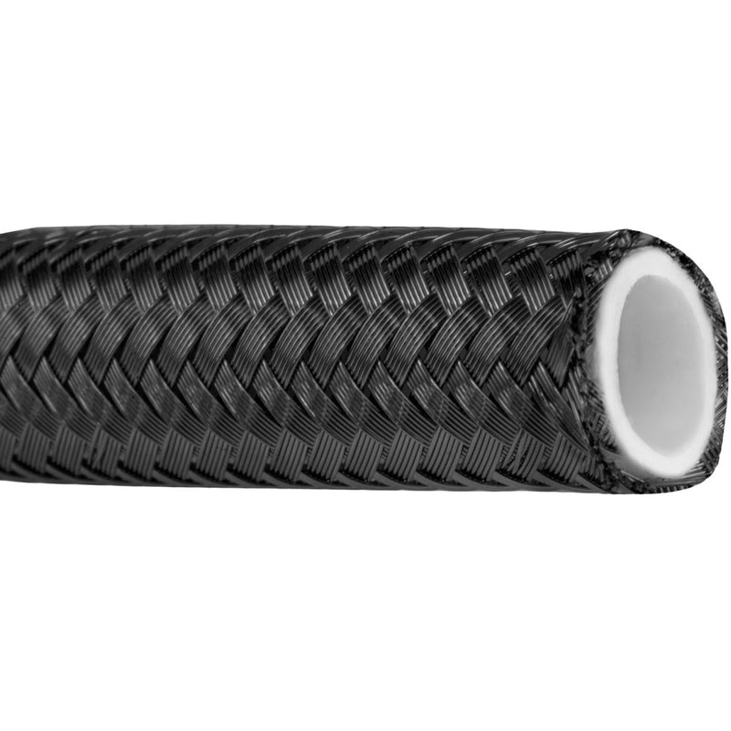 Proflow Black Stainless Steel Braided PTFE Hose -10AN Per Metre Bulk