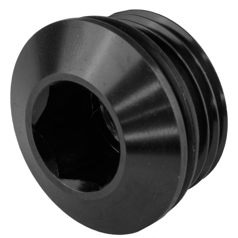 Proflow AN Port Plug, Low Profile Allen Key -06AN, Black