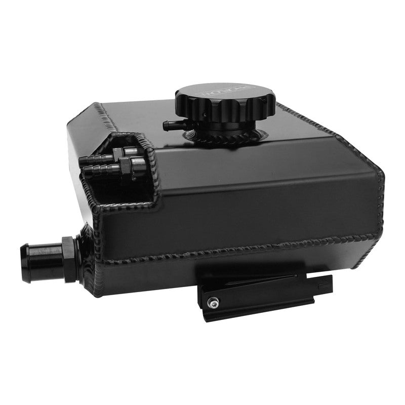 Proflow Coolant Overflow Expansion Tank, Recirculating, For Ford Falcon Barra, XR6 BA/BF/FG, Fabricated Aluminium, Black Anodised